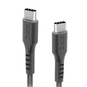 SBS USB-C til USB-C Kabel - 3 Meter - 25W (PD) - Sort