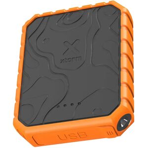 Xtorm Rugged Vandafvisende Powerbank 18W - 2 x USB-A QC & 1 x USB-C PD - 10.000mAh - Sort / Orange