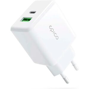 Epico Pro 2.0 Vægoplader PD 38W m. USB-C & USB-A - Hvid