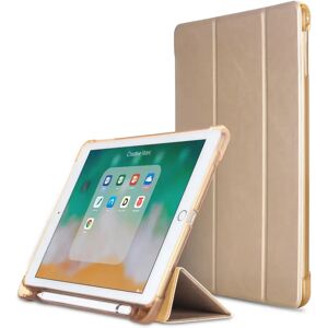 TABLETCOVERS.DK iPad 9.7 (2018-2017) / iPad Air / iPad Air 2 Tri-Fold Læder Cover m. Apple Pencil Holder - Guld