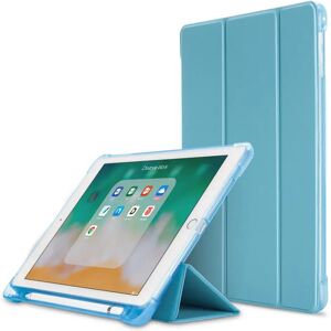 TABLETCOVERS.DK iPad 9.7 (2018-2017) / iPad Air / iPad Air 2 Tri-Fold Læder Cover m. Apple Pencil Holder - Blå