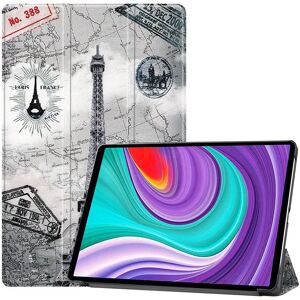 TABLETCOVERS.DK Lenovo Pad Pro Tri-Fold Læder Cover - Eiffeltårnet