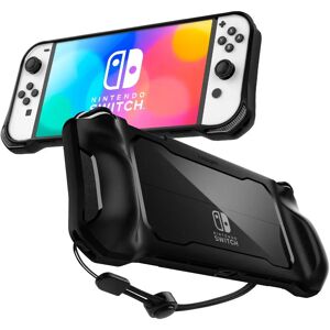 Spigen Nintendo Switch OLED Rugged Armor Cover - Sort