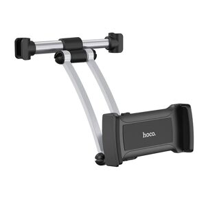 HOCO Mobil & Tablet Holder Til Bil (Nakkestøtte) - Max Tablet: 110 x 255mm - Sølv / Sort