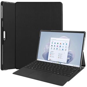 TABLETCOVERS.DK Microsoft Surface Pro 9 Læder Cover m. Stand - Sort
