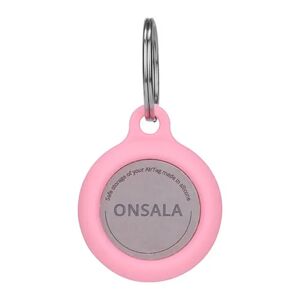 GEAR ONSALA AirTag Silikone Holder m. Nøglering - Pink