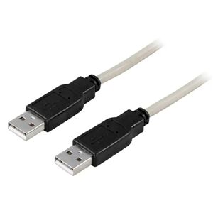 Deltaco USB-A til USB-A Kabel - 1 m. - Sort