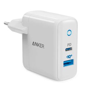 Anker PowerPort PD+2 33W Vægoplader m. USB-A+USB-C - Hvid