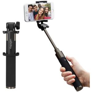 Spigen S530W Selfie Stick Bluetooth - Selfie Stang m. Knapudløser - Sort