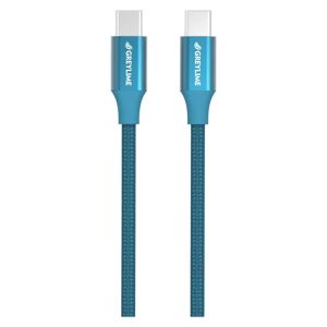 GreyLime Braided USB-C til USB-C Kabel 2 m - Blå