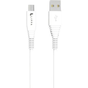 Lippa USB-A til Micro USB Kabel 12W - 1m - Hvid