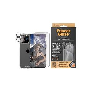 PanzerGlass™   3-i-1 Protection Pack   Apple iPhone 15 Pro Max