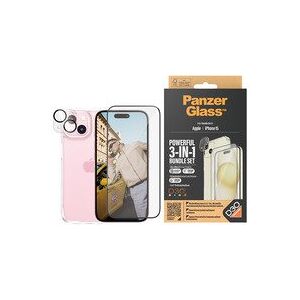 PanzerGlass™   3-i-1 Protection Pack   Apple iPhone 15