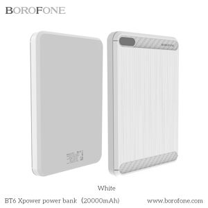 hjemmeudstyr Borofone Powerbank 20.000mah Hvid