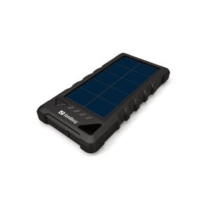 Sandberg Active Solar Powerbank 16000 - Solar power bank Li-Ion 16000 mAh - 3.4 A - 2 output-stikforbindelser (USB) - på kabel: USB-C (Output)