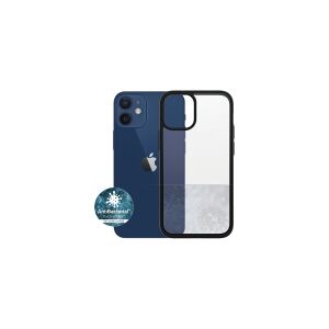 PanzerGlass ClearCase - Black Edition - bagsidecover til mobiltelefon - hærdet glas, termoplastisk polyuretan (TPU) - sort, klar - for Apple iPhone 12 mini