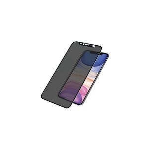PanzerGlass CamSlider Dual Privacy - Skærmbeskytter for mobiltelefon - glas - med fortrolighedsfilter - sort - for Apple iPhone 11, XR