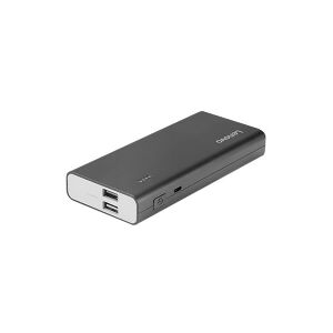 Lenovo PA10400 - Powerbank 18650 - 10400 mAh - 2.1 A - 2 output-stikforbindelser (USB) - sort