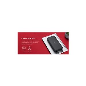 Xiaomi Redmi - Powerbank - 20000 mAh - 74 Wh - 18 Watt - 3.6 A - Fast Charge - 2 output-stikforbindelser (USB) - sort