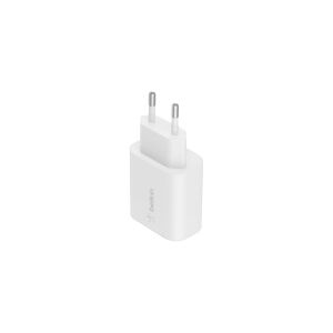 Belkin Components Belkin BoostCharge - Strømforsyningsadapter - 25 Watt - PD 3.0 (24 pin USB-C) - hvid