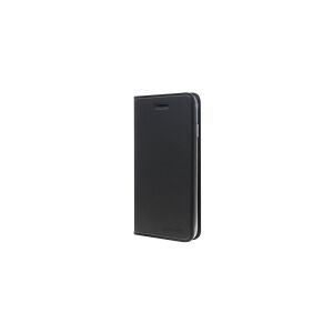 4smarts URBAN Lite - Flipomslag til mobiltelefon - leatherette - sort - for Apple iPhone 7, 8, SE (2. generation)