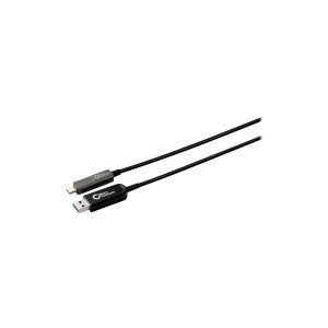 MicroConnect Premium - USB-kabel - USB Type A (han) til 24 pin USB-C (han) - USB 3.2 Gen 2 - 10 m - hybrid aktivt optisk kabel - sort