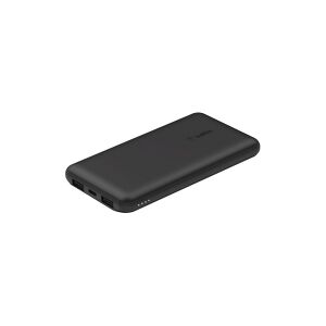 Belkin Components Belkin BoostCharge - Powerbank - 10000 mAh - 15 Watt - 3 output-stikforbindelser (2 x USB, 24 pin USB-C) - sort