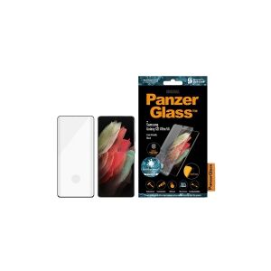 PanzerGlass™   Case-Friendly - Skærmbeskytter for mobiltelefon - Edge-to-Edge fit - rammefarve sort   Samsung Galaxy S21 Ultra 5G