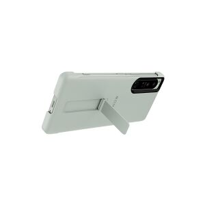 Sony XQZ-CBCT - Bagsidecover til mobiltelefon - polyurethan, polykarbonat - hvid - for XPERIA 1 IV