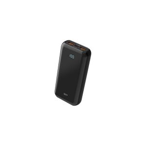 Silicon Power QS28 - Powerbank - 20000 mAh - 18 Watt - 3 A - PD, QC 3.0 - 3 output-stikforbindelser (2 x USB, 24 pin USB-C) - sort - for Huawei Mate 30  OPPO Reno2  Samsung Galaxy A70  Sony XPERIA 1, 10, 5  Xiaomi Redmi 9T