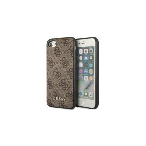 Guess GUHCI8G4GFBR iPhone SE 2022/2020/7/8 brown/brown hard case 4G metallic gold logo