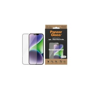 PanzerGlass™   Antibacterial - Skærmbeskytter for mobiltelefon - Ultra-Wide Fit - rammefarve sort   Apple iPhone 13 Pro Max/14 Plus