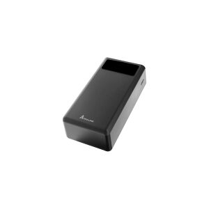 Extralink EPB-114 - Powerbank - USB-C - 50000 mAh - 10 Watt - 2.1 A - 4 output-stikforbindelser (2 x USB, 2 x 9 pin USB Type A) - sort