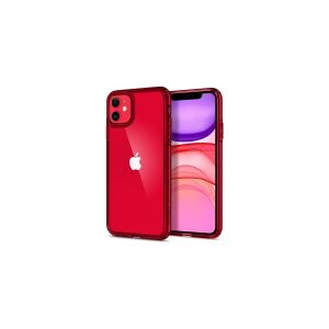 Spigen ACS00405, Cover, Apple, iPhone 11, 15,5 cm (6.1), Rød, Transparent