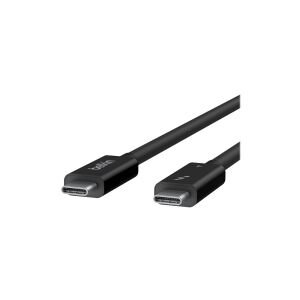 Belkin Components Belkin CONNECT - Thunderbolt kabel - 24 pin USB-C (han) omvendelig til 24 pin USB-C (han) omvendelig - Thunderbolt 4 - 2 m - aktiv, USB Power Delivery (100 W) - for P/N: INC006TTSGY