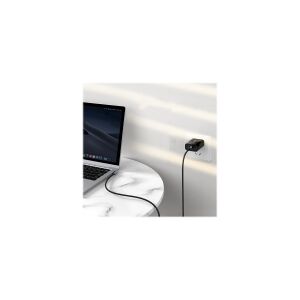 Ugreen - USB-kabel - USB-C (han) højrevinklet til USB-C (han) lige - USB 2.0 - 20 V - 3 A - 1 m - USB Power Delivery (60W) - sort