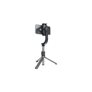 Selfie-stick Partner Tele.com / selfie-holder med bluetooth-fjernbetjening triopod GIMBAL stabilisator sort SSTR-L08