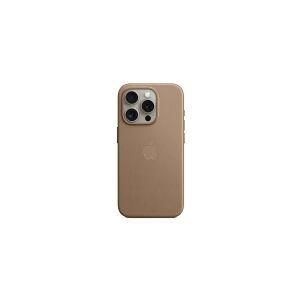 Apple - Bagsidecover til mobiltelefon - MagSafe-kompatibilitet - mikrotwill - taupe - for iPhone 15 Pro