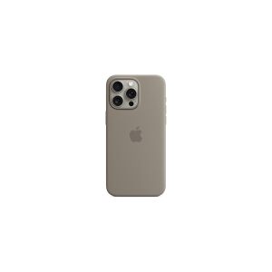 Apple - Bagsidecover til mobiltelefon - MagSafe-kompatibilitet - silicone - ler - for iPhone 15 Pro Max