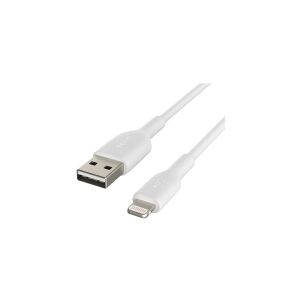 Belkin Components Belkin BOOST CHARGE - Lightning-kabel - Lightning han til USB han - 3 m - hvid