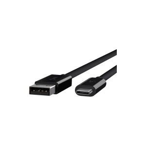 Belkin Components Belkin 3.1 USB-A to USB-C Cable - USB-kabel - USB Type A (han) til 24 pin USB-C (han) - USB 3.1 - 91.4 cm - sort