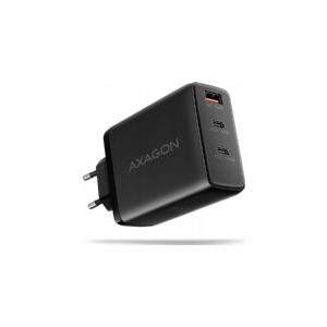 Axagon ACU-DPQ100 netoplader, GaN 100W, 3x port (USB-A + dobbelt USB-C) PD3.0/QC4+/PPS/Apple, sort