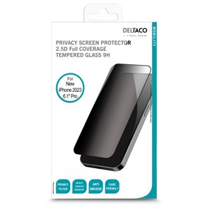 Deltaco Iphone 15 Pro  Privacy Skærmbeskyttelse