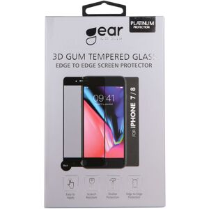 Gear Iphone 6/7/8/se2/se3 Skærmbeskytter - 3d Full Cover - Sort