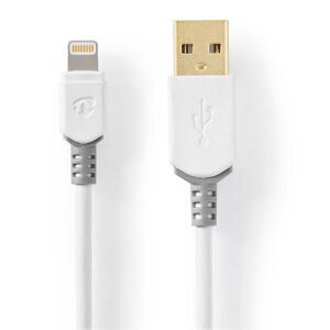 Nedis Lightning Usb-A Kabel - Hvid - Mfi - 2.4a - 3 M