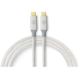 Nedis Usb-C 3.2 Gen. 2x2 Kabel - Sølv Guldplateret - 1 M