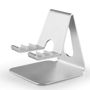 Universal Stand Til Smartphone Og Tablet - Aluminium - Sølv