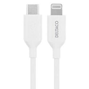 Deltaco Usb-C Til Lightning Kabel - Mfi Godkendt - Hvid - 2 M