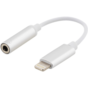 Apple Lightning Til 3.5 Mm Minijack Adapter Kabel - Sølv