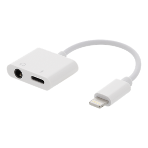 Apple Lightning Til Minjack Adapter Kabel - Hvid